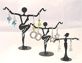 Image of Jewelry Display Stand 3 pcs - Black Dancers