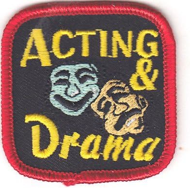 "ACTING &amp; DRAMA" IRON ON PATCH - THEATER - STAGE - SCREEN - ACTOR - ACTRESS