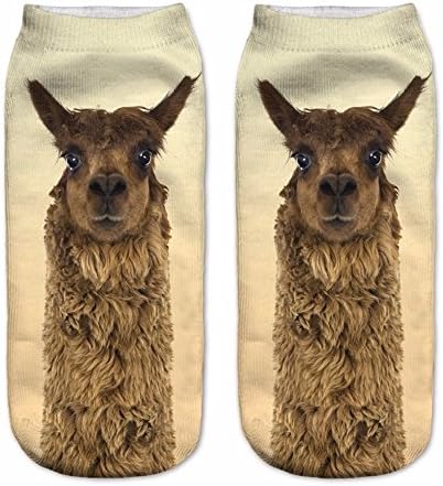 Electric Crown Llama Socks