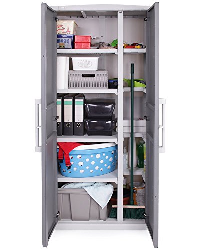 Keter Optima Set aus Schrank und Beistellschrank Outdoor