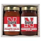 Nebraska Cornhuskers NCAA Double Play Barbecue Sauce and Salsa Gift Pack