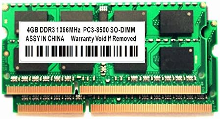 TOPARTS DDR3 8GB (2X4GB) 204PIN 1066MHz PC3-8500 SO-DIMM For imac/Mac mini/MacbookPro Memory Upgrade