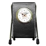 French Bulldog Pen Holder Desk Clock