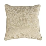Classic Slipcovers Washed Damask Pillow, Pongee