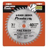 Piranha Saw Blade Card, 7 1/4