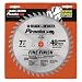 Piranha Saw Blade Card, 7 1/4 x 40 Tooth