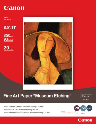 Canon Fine Art Paper Museum Etching 8.5x11 20 Sheets