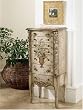 Masterpiece Aged White Hand Painted Jewelry Armoire By Powell Furniture