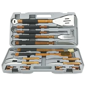 Mr. Bar B Q 18-Piece Stainless Steel Tool Set by Mr. Bar-B-Q