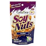Genisoy Soy Nuts, Unsalted, 5-Ounce Bags (Pack of 12)
