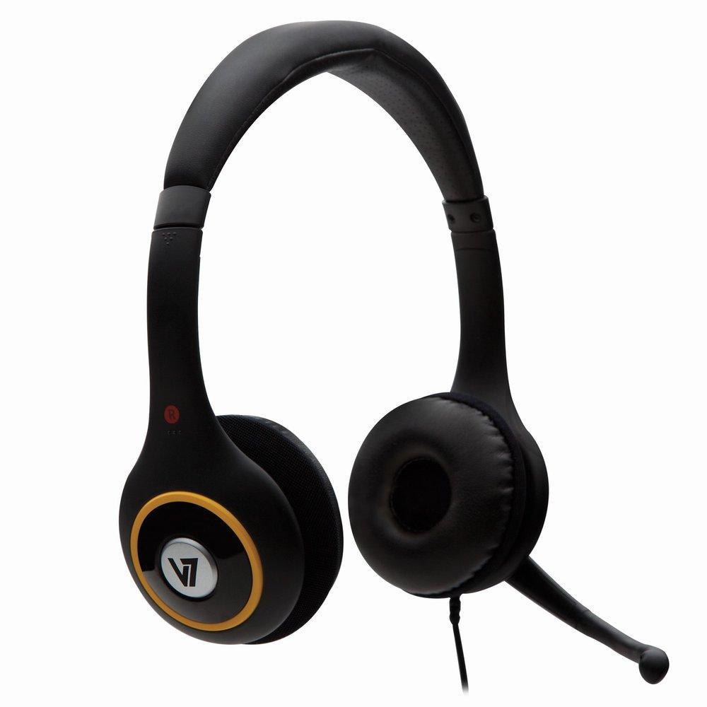 V7 HU5112NP Deluxe USB Headset With NoiseCanceling Mic and Volume Control