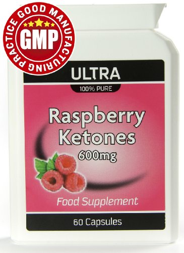 Raspberry Ketones 600mg 60's - 60 Quick Release Capsules - GMP Manufactured - * MAX Strength *