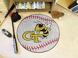 Georgia Tech Yellow Jackets Baseballl Floor Rug Mat