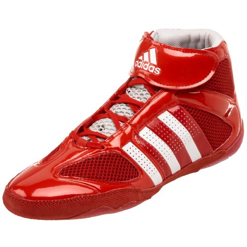 adidas Men's Vaporspeed Wrestling Shoe,Red/White/Red,9 M US