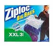 Ziploc Big Bag Double Zipper, XX-Large, 3-Count