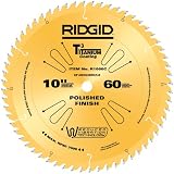 Ridgid R1060C 21063 10-Inch by 60T Polished Finish Saw Blade