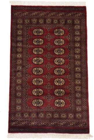 Soft Rectangle Wool Bokhara Wool - Made From 100% Hand-Knotted Wool - Durable and Long Lasting - 3'x4.58'
