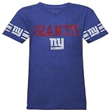 NFL New York Giants Youth Girls Fashion Jersey T-Shirt - Royal Blue (Large) Amazon.com