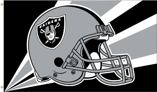 NFL Oakland Raiders 3-by-5 Foot Helmet Flag