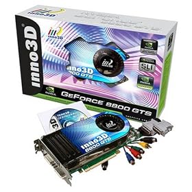 Inno3D GeForce 8800GTS 320MB DDR3 PCIE Graphics Card With Free PC Game - Lara Croft Tomb Raider Anniversary Edition Included! - 8800GTS-L5ITC