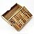 SMALL COLORFUL DOUBLE NINE DOMINOES WOODEN SIZE 2CMx4CM BOX SET IN PLASTIC WRAP