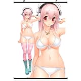 Super Sonico Anime Wall Scroll Poster Sonico(24''*35'')support Customized