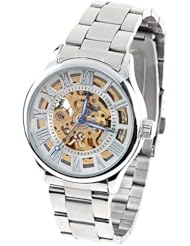 Orient Idea Ori-0209E Classic Stainless Steel Unisex Mechanical Wristwatch Stem-winder with See-through Interior