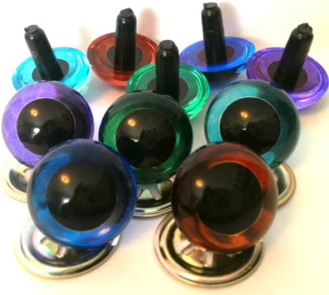 5-Pair Craft Eyes Pack 18mm in Sky Blue, Purple, Blue, Green, Brown