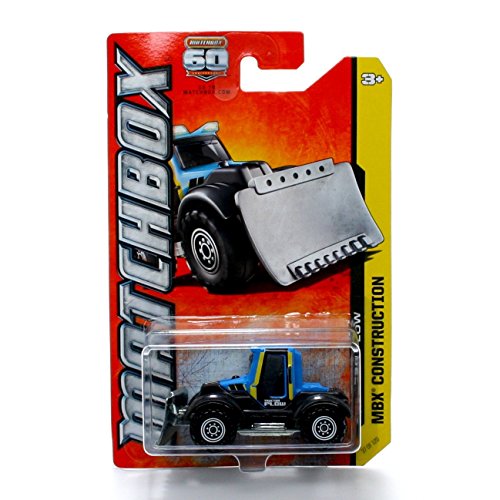 TRACTOR PLOW (BLUE) * MBX CONSTRUCTION * 60th Anniversary Matchbox 2013 Basic Die-Cast Vehicle (#37 of 120)