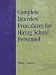 Complete Interview Procedures for Hiring School Personnel