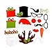 Soledi (Pack of 17) Funny DIY Photo Booth Props Mustache Glasses Snowflake Gift On A Stick Wedding Birthday Christmas Xmas Party Family