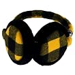 Winter Plaid Ski Fuzzy Earmuff Ear muff Warmer Yellow Adjustable