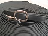 Beta Biothane Driving Lines Single Horse 1 Inch Buckle Black