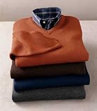 Signature Textured Merino Wool V-Neck Sweater