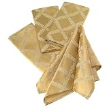 Lenox Laurel Leaf Set of 4 Napkins Gold
