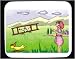 Decorated Mouse Pad with Poland, airplane, plane, Europe, girl, clouds, bird, farm, toy, field