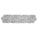 Heritage Lace Spider Web 20-Inch by 80-Inch Mantle Runner with Spider, Black