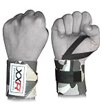 Power Weight Lifting Wrist Wrap Wraps Supports Camo Gym Workout Fist Straps Lifter Exercise Fitness Camouflage