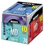 Sony 10MDW74E Color Collection Mini Discs 74 Minute (10-Pack)
