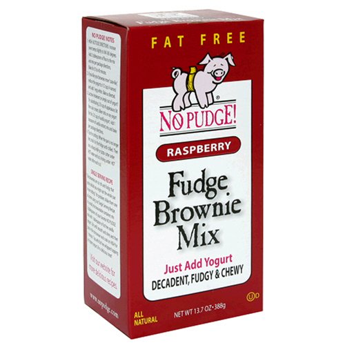 No Pudge Fat Free Brownie Mix, Raspberry, 13.7-Ounce Boxes (Pack of 6) by No Pudge