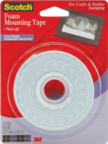 Scotch 4013 1/2-Inch by 150-Inch Mounting Tape