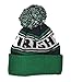 Top of the World Notre Dame Fighting Irish Youth Green Beanie Hat POM POM - NCAA Kids Cuffed Winter Toque Knit Cap