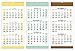 2017 Wall Calendar, 3 month view, 13
