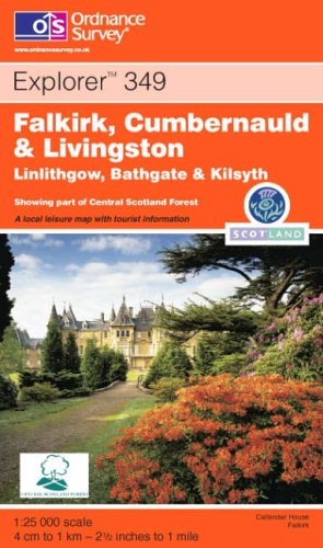 City Travel Guides Discounted  Livres : Carte de randonnée : Falkirk & Cumbernauld
