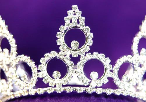 Bridal Wedding Party Pageant Crystal Medium Size Tiara Full Crown