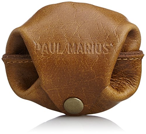 [ポール・マリウス] PAUL MARIUS 本革 スナップボタン小銭入れ 小袋コインケース ESC-7 BR (ブラウン)