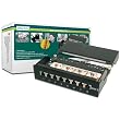 DIGITUS Patch Panel Desktop 8Port Cat6 geschirmt schwarz RAL9005 Kabelinstallation mit LSA Leisten farbcodiert nach EIA/TIA 568A+B