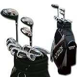「リンクス LYNX ゴルフ シルバーキャット FR ゴルフクラブセット 12本組(1W,3W,UT,5-SW,PT) キャディバッグ付き S」の画像