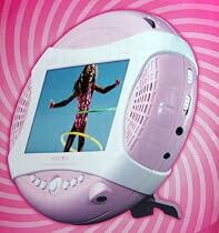 Audiovox D1420-HPP 4.2" Portable DVD Player with Built In Rechargeable Battery PINK