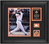Brian Roberts Baltimore Orioles Framed 8x10 Photograph with Game Used Baseball Piece & Medallion